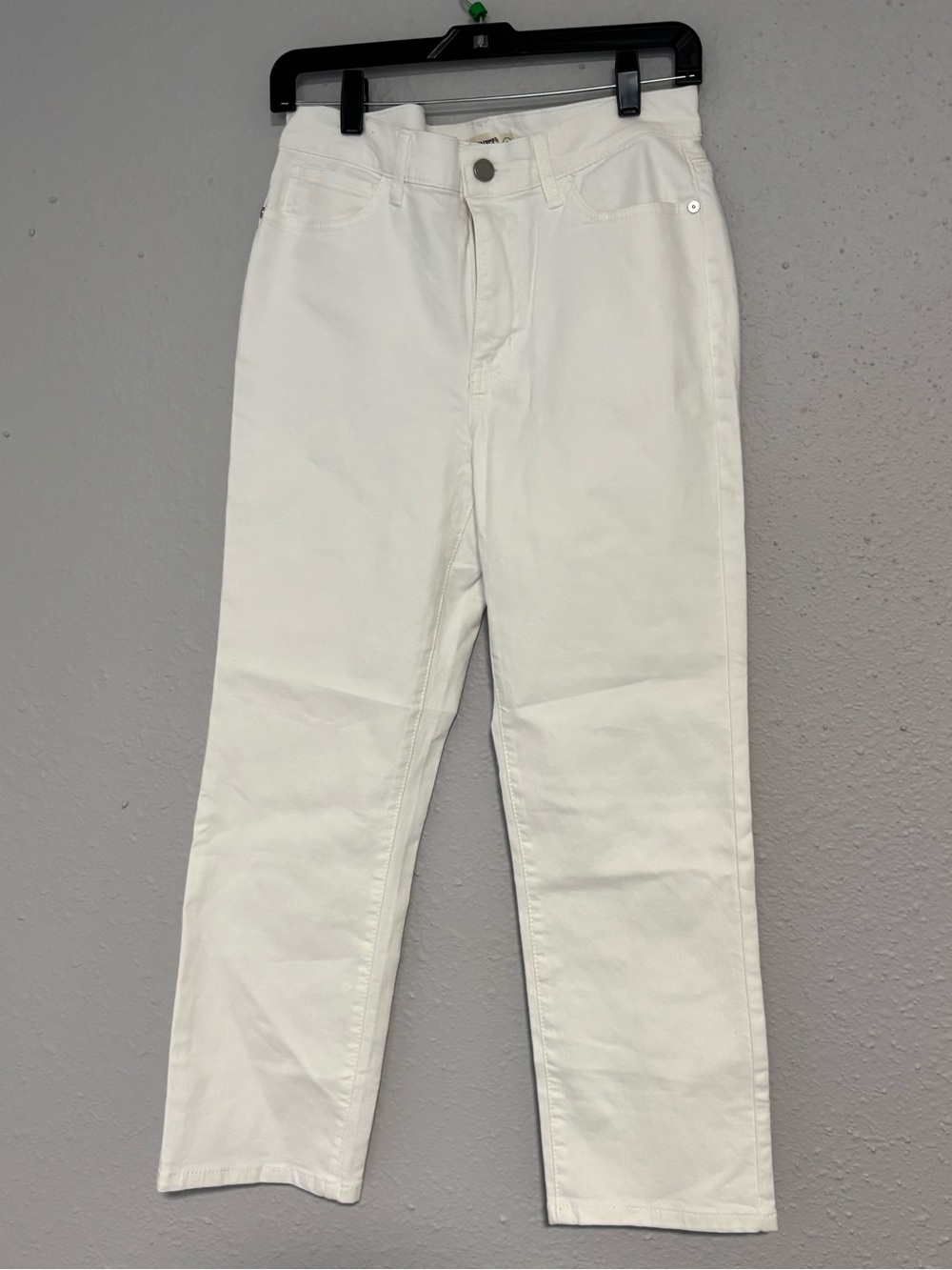 Blank NYC Straight Leg High-Rise White Jeans